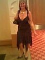 Author in a dress